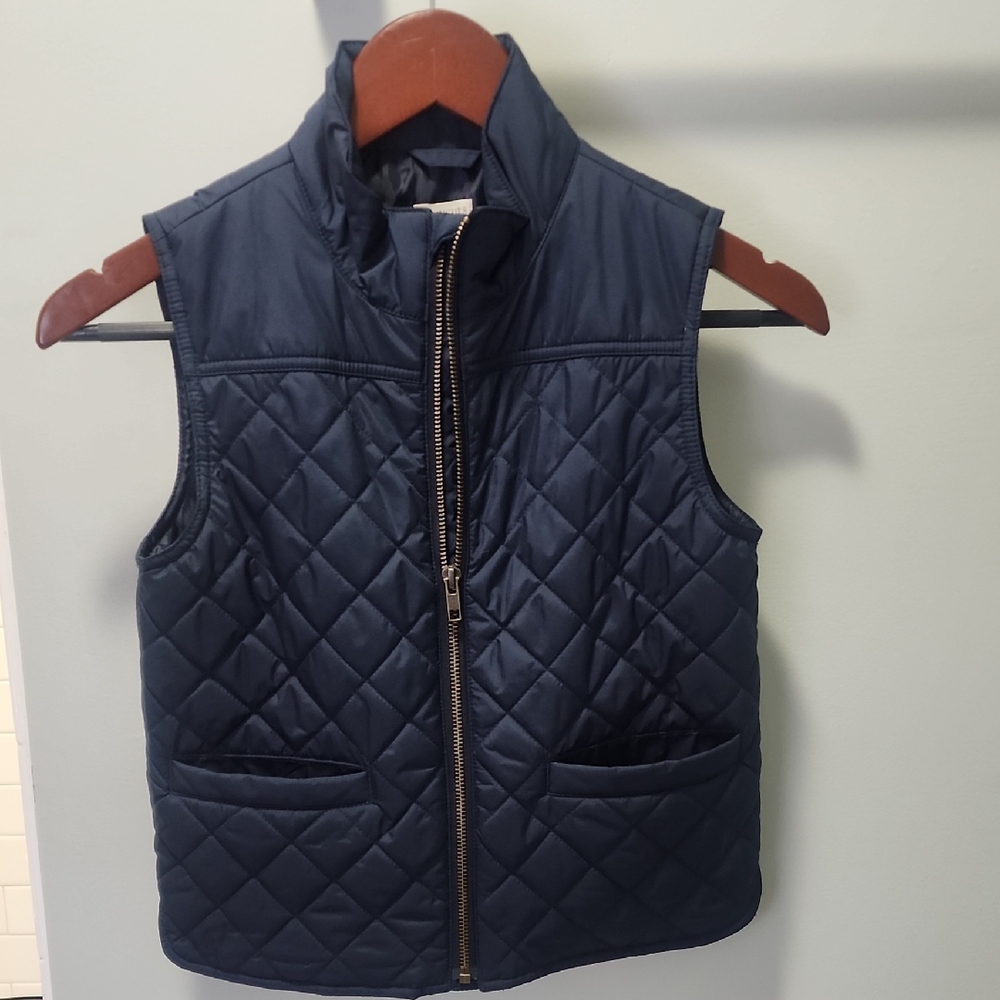 Crewcuts Boys Size S Quilted Vest Navy